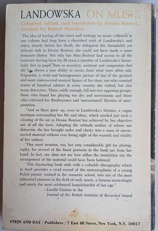 Landowska on music