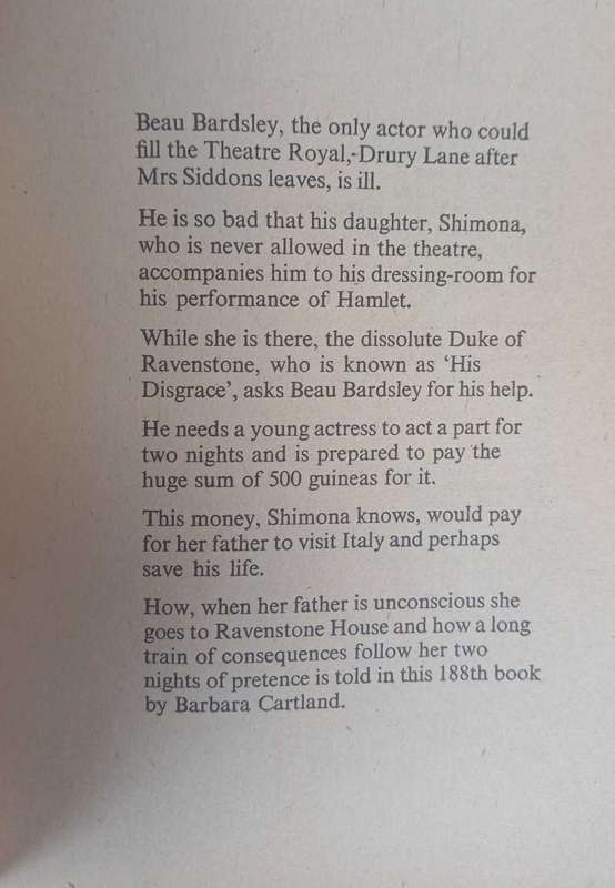 The disgraceful Duke by Barbara Cartland