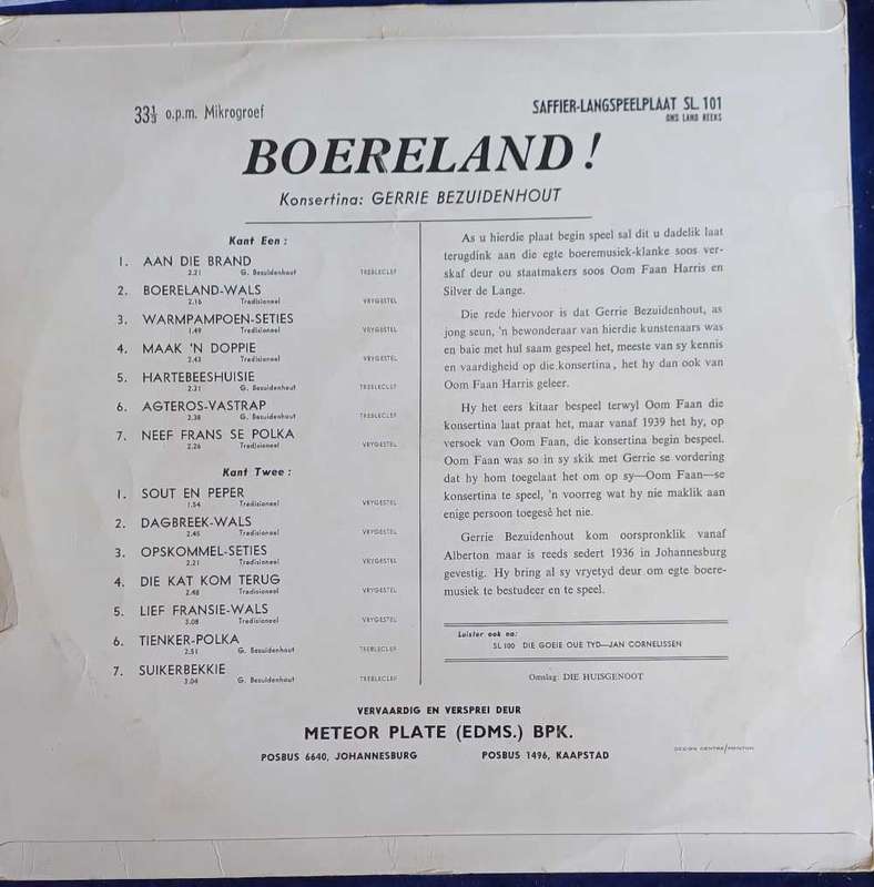 Boereland LP