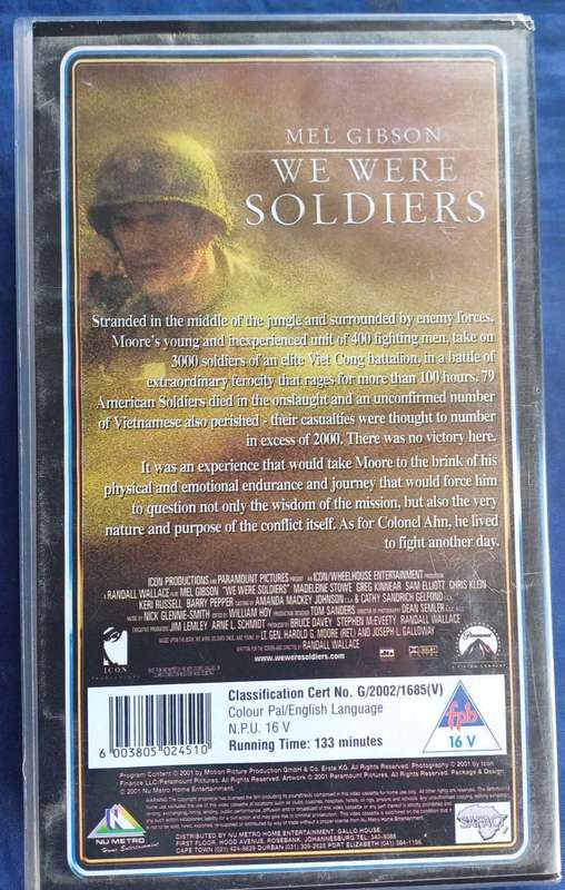 We were soldiers vhs