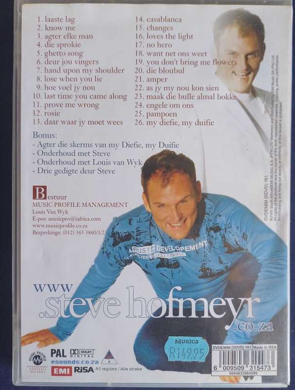 Steve Hofmeyr - Grootste platinum treffers dvd