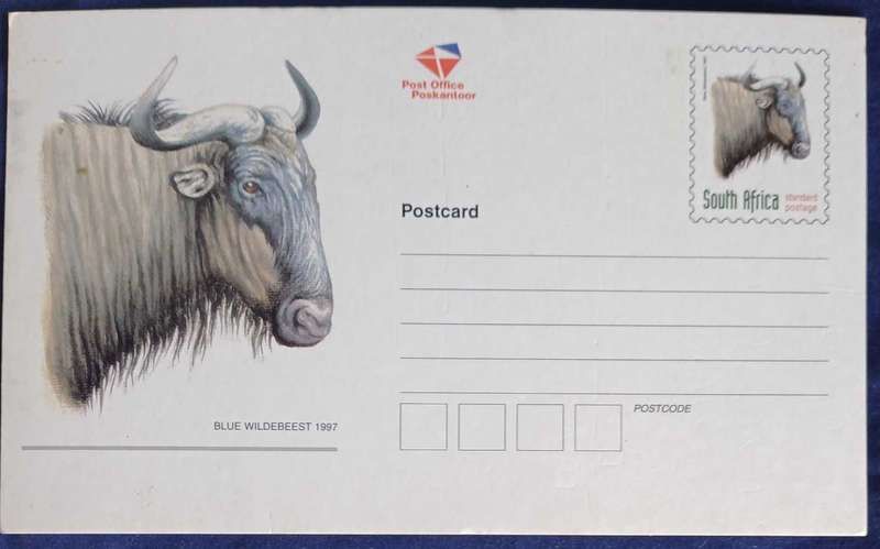 Blue Wildebeest1997 postcard