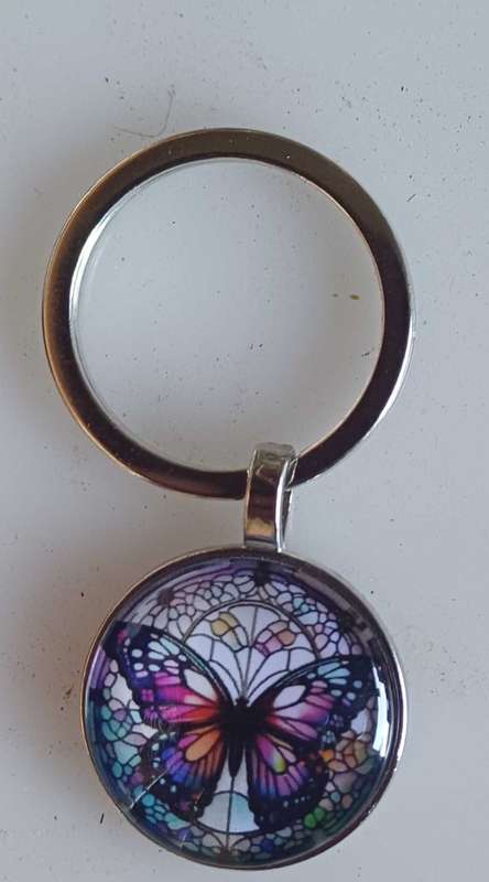 Butterfly keyring