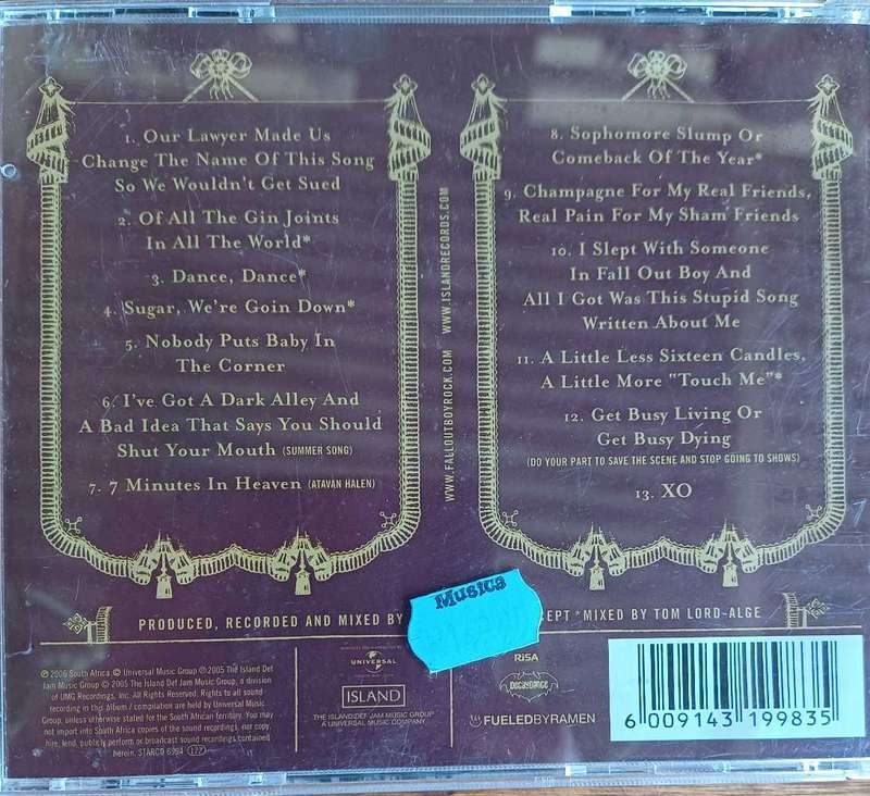 Fall out boy - From under the cork tree cd