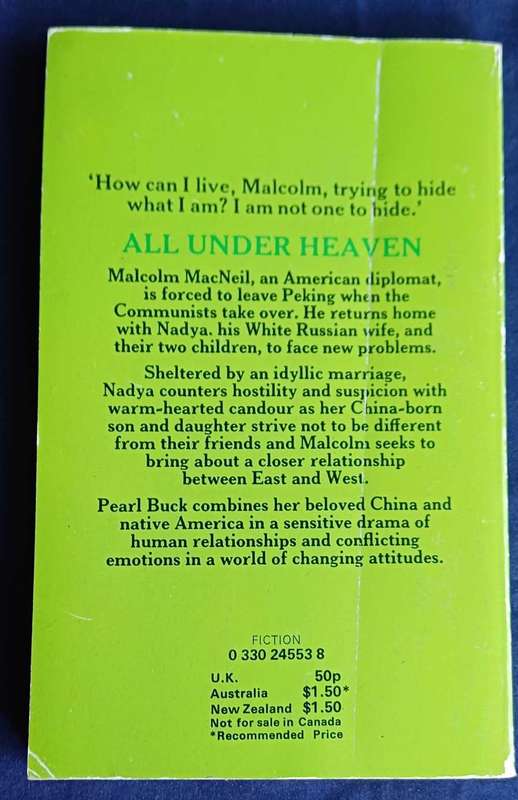 All under heaven by Pearl S Buck