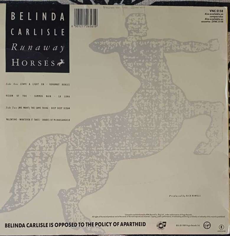 Belinda Carlisle - Runaway horses LP