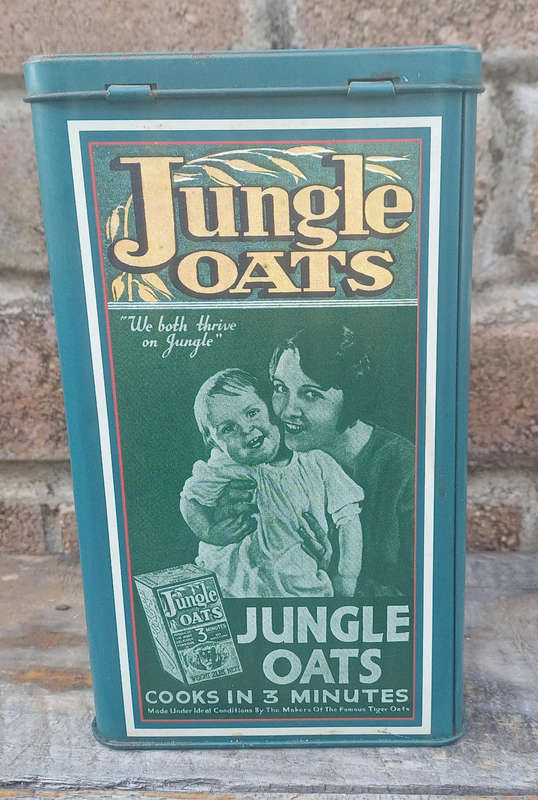 Jungle oats tin