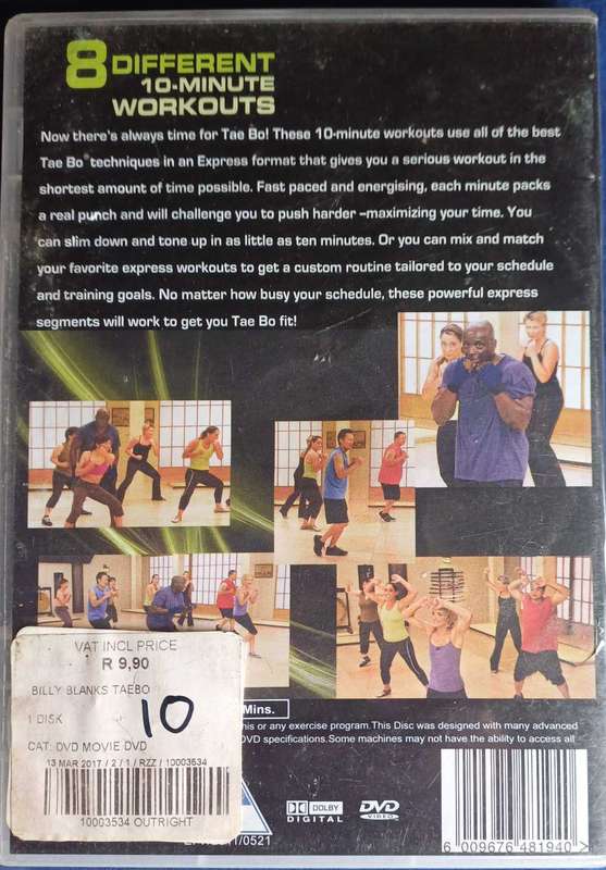Billy Blanks Taebo express dvd