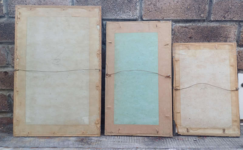3 x Vintage framed military prints
