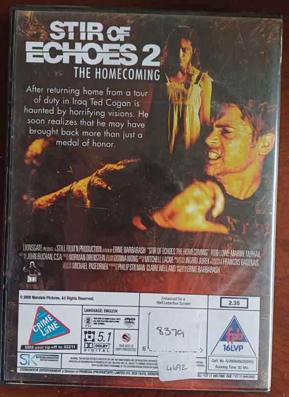 Stir of echoes 2 dvd