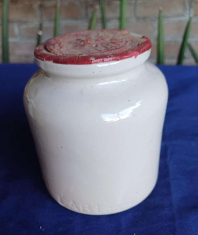 Vintage Moutarde de Meaux mustard stone jar