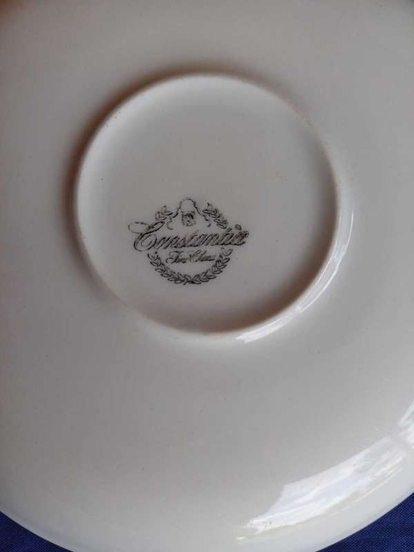 4 x Constantia china saucers