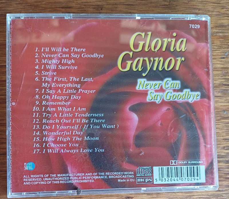 Gloria Gaynor - Never can say goodbye cd