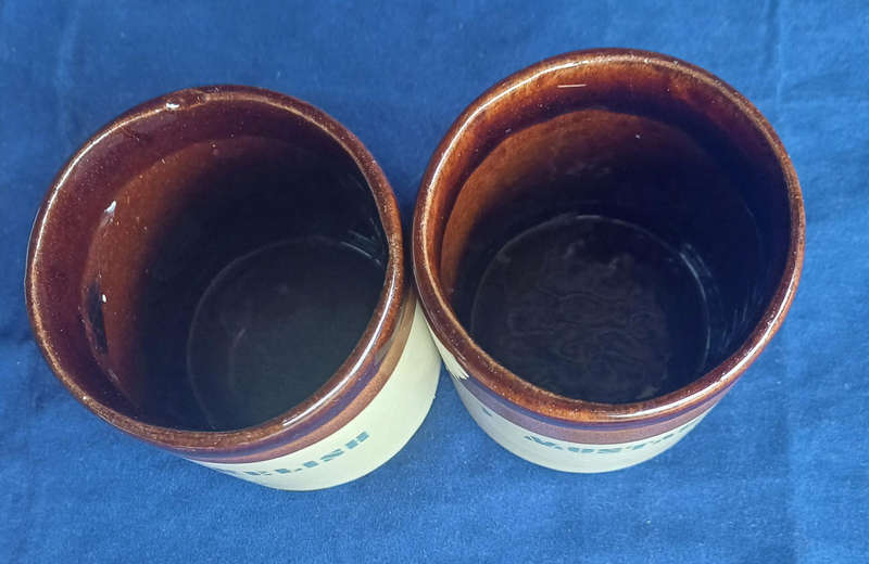 Vintage relish and mustard set