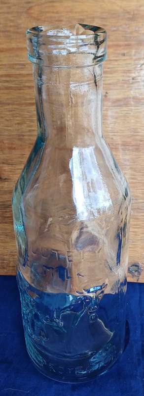 Vintage absolutely pure milk bottle