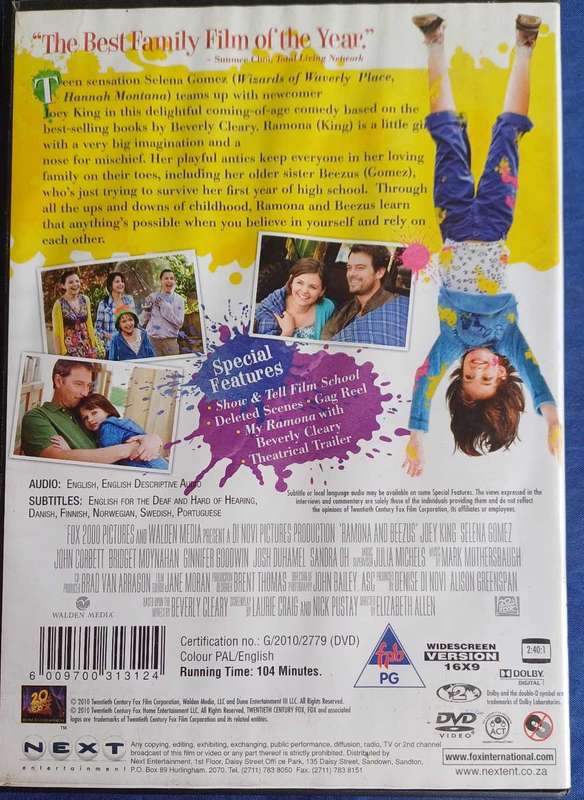 Ramona and Beezus dvd
