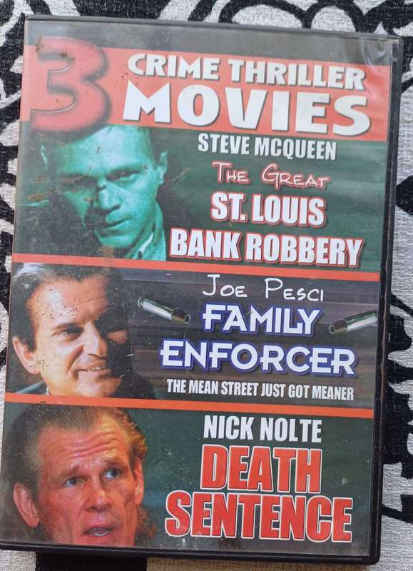 3 Crime thriller movies dvd