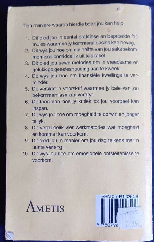 Hoe om kommer te verdryf en te begin leef deur Dale Carnegie