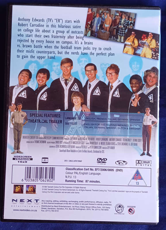 Revenge of the nerds dvd