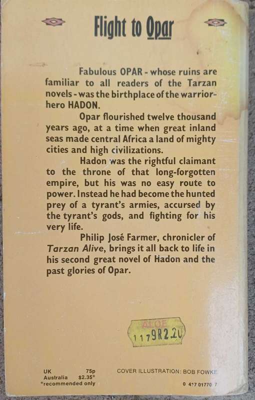 Flight to Opar by Philip Jose Farmer
