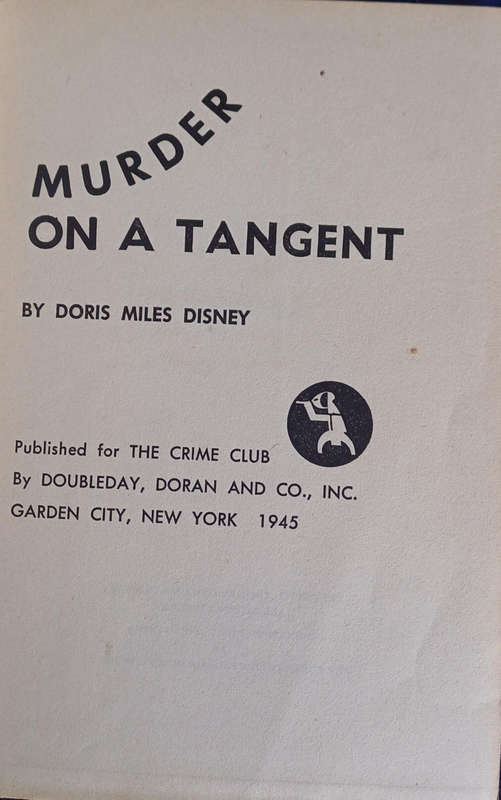 Murder on a tangent by Doris Miles Disney
