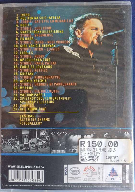 Wicus van der Merwe - Spietkop dvd