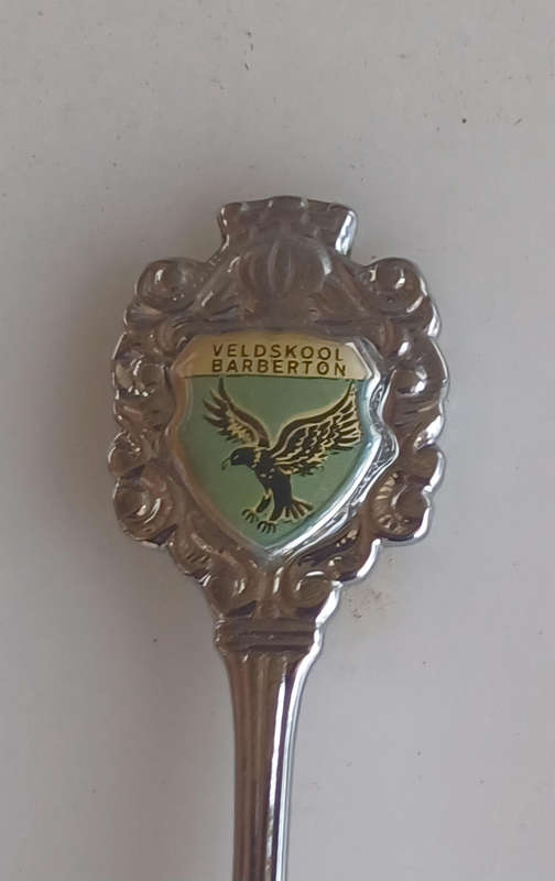Veldskool Barberton souvenir spoon