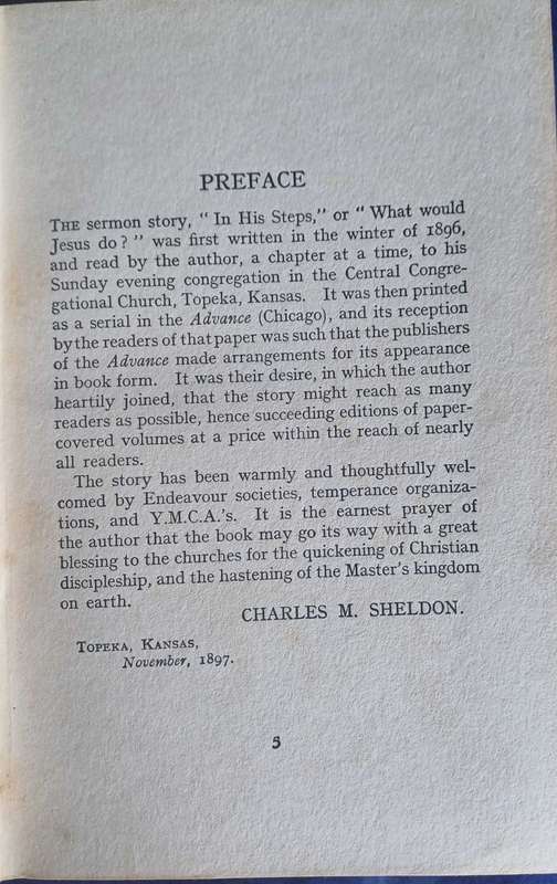 In His steps by Charles M Sheldon