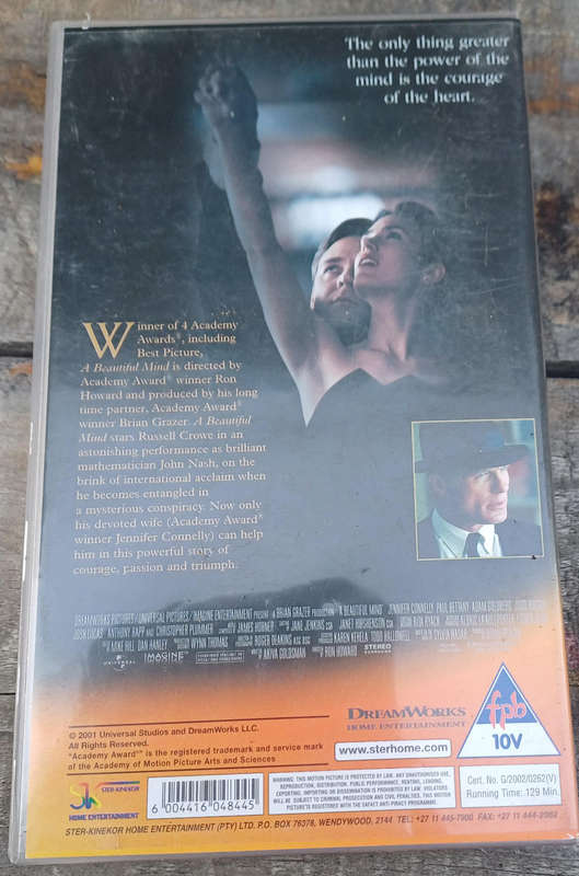 A beautiful mind vhs
