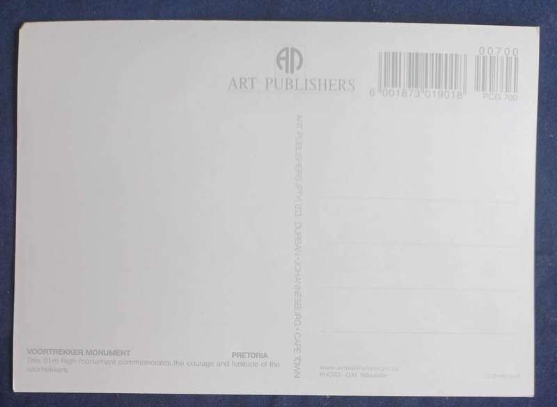 Voortrekker monument postcard
