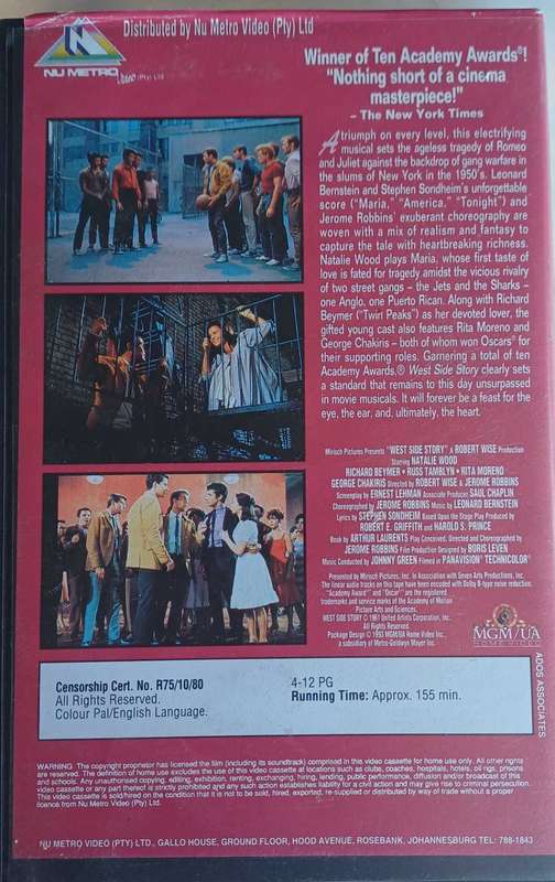 West side story VHS