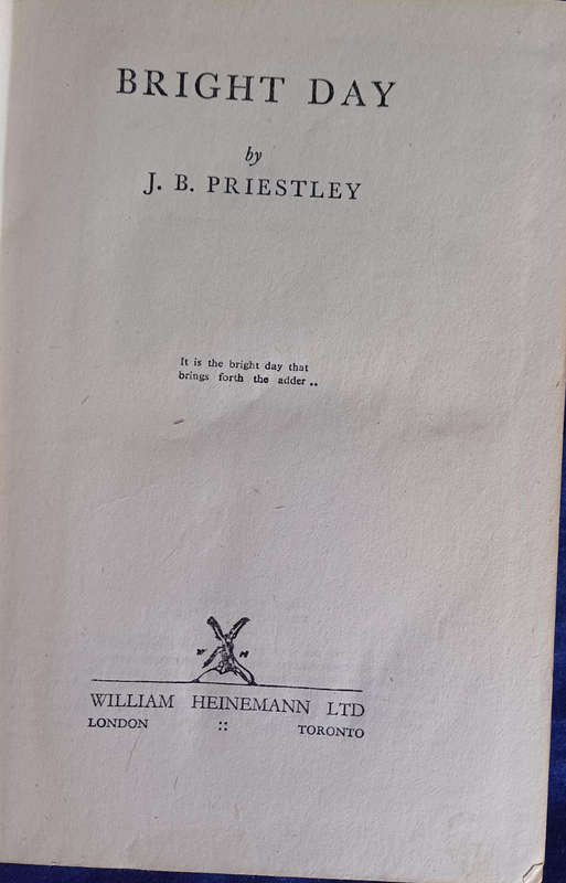 Bright day by JB Priestley