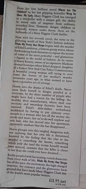 While my pretty one sleeps by Mary Higgins Clark