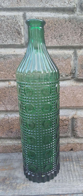 Vintage emerald green Ravioli Empoli bottle