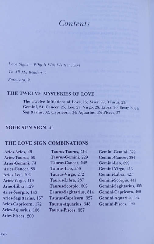 Linda Goodman's love signs
