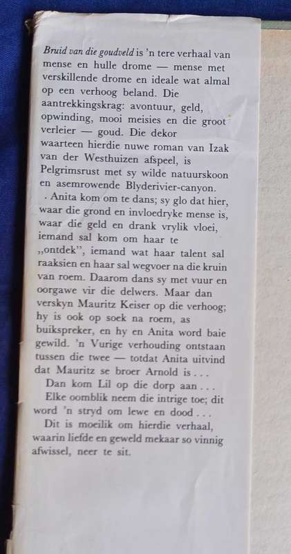 Bruid van die goudveld deur Izak van der Westhuizen