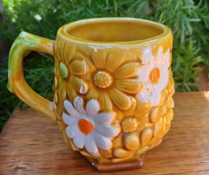 Vintage Fred Roberts daisy mug