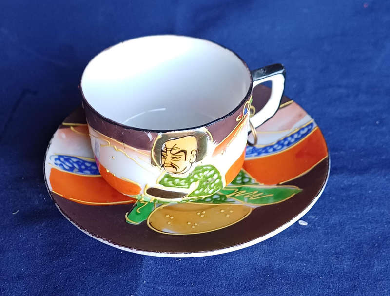 Small Japanese teacup and saucer