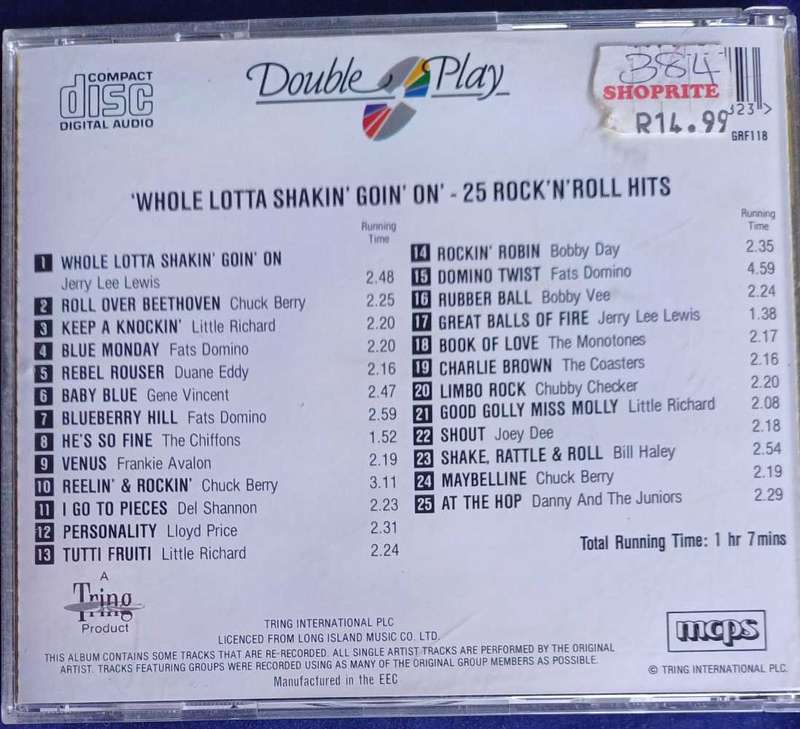 Whole lotta shakin' goin' on cd