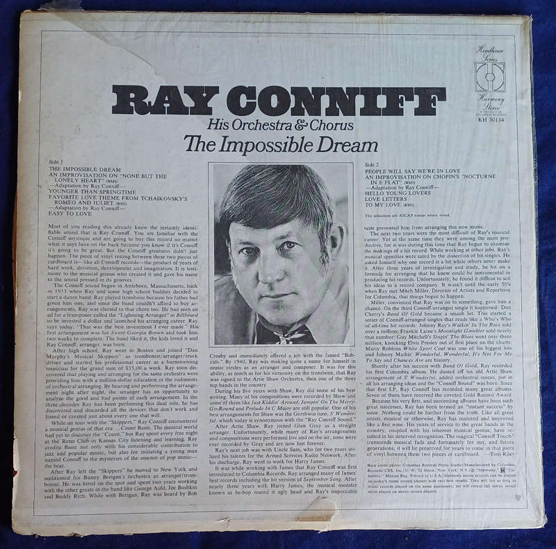 Ray Conniff - The impossible dream LP