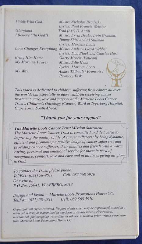 Caruso dedicated to children suffering from cancer vhs