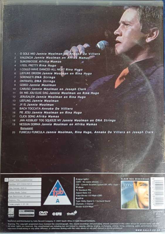 Jannie Moolman & vriende dvd