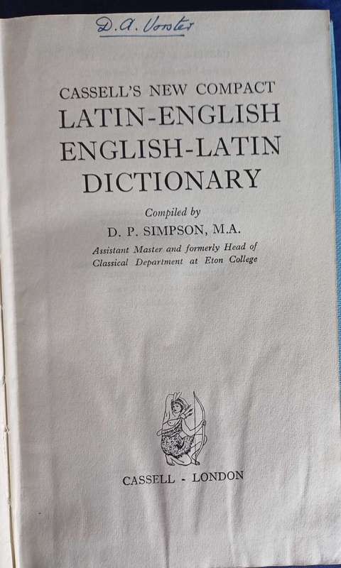 Cassell's new compact latin-english english-latin dictionary