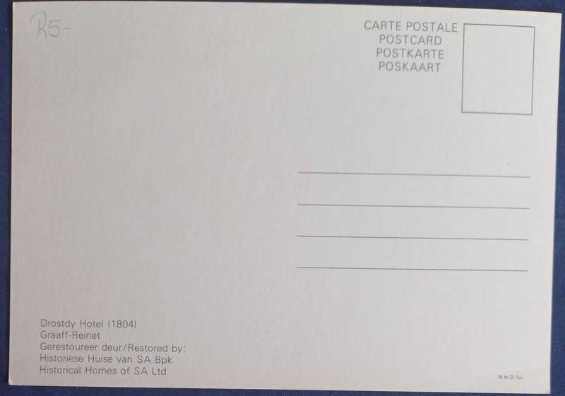 Drostdy hotel postcard