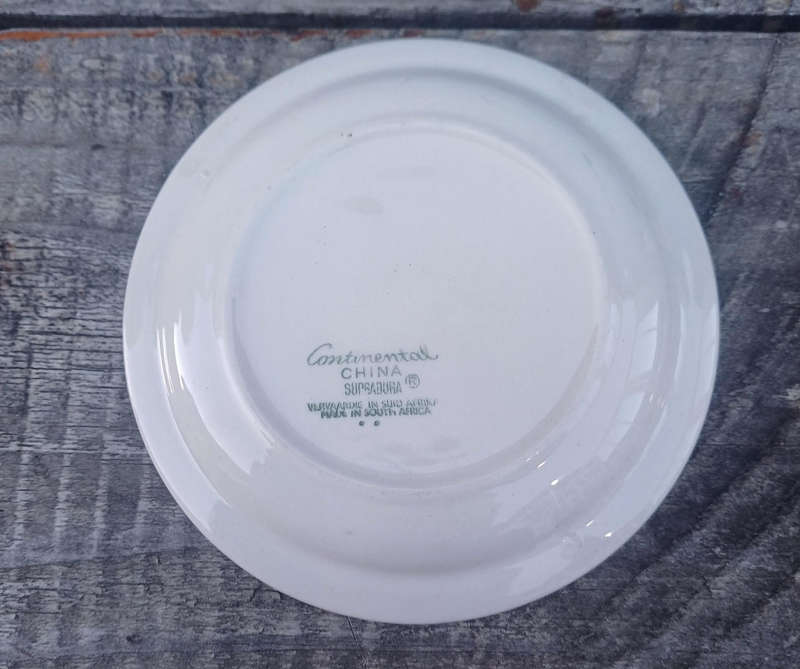 Continental china small plate: S.A. Rugby Platteland