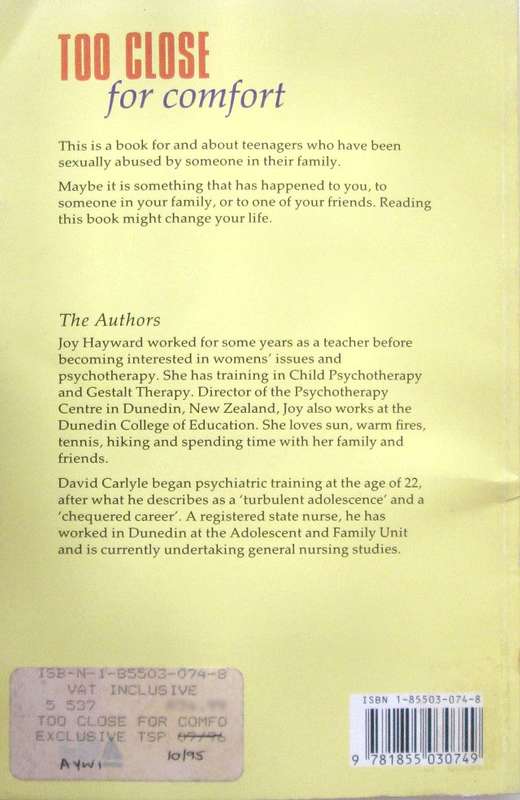 Books - Joy Hayward and David Carlyle - Too close for comfort