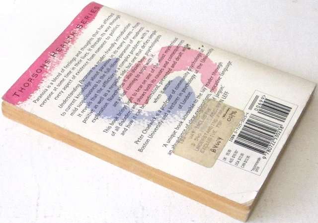 Books - Dr Peter Chadwick - Understanding paranoia