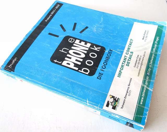 Books: Telephone directories - Pretoria - Telkom - 2012