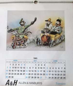Calendars - T.O. Honiball - Adoons_hulle - 198401 till 1985-06