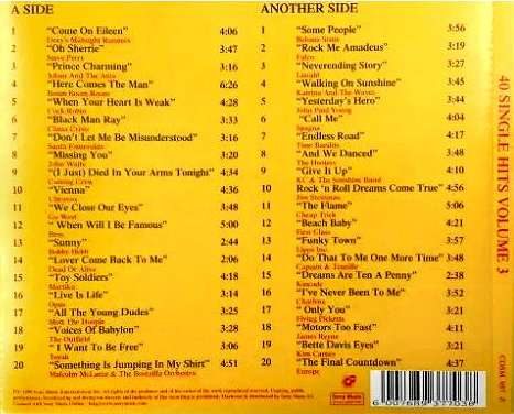 40 single hits- volume 3 - double CD.